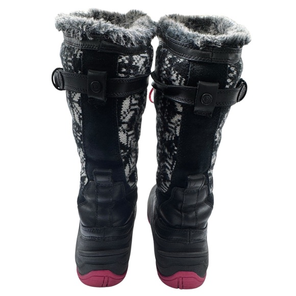 The North Face Women's Black and Pink Winter Boots - Size 7.5 - Picture 7 of 11